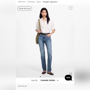 Madewell Stovepipe Jeans NWT 26